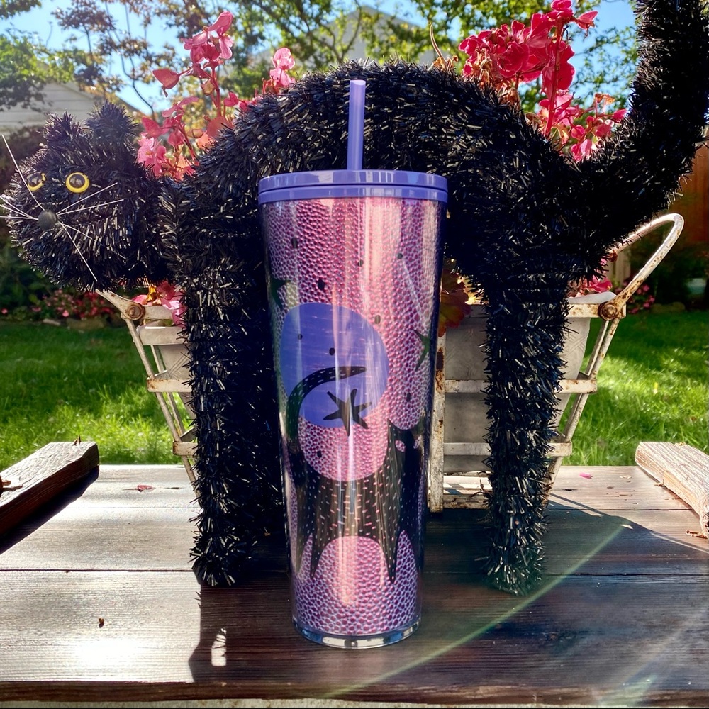 Starbucks 2020 Purple Cat Halloween Cup